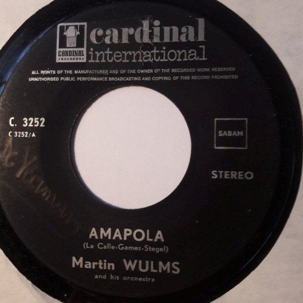 Martin wulms - amapola, Gebruikt, 7 inch, Ophalen of Verzenden, Pop