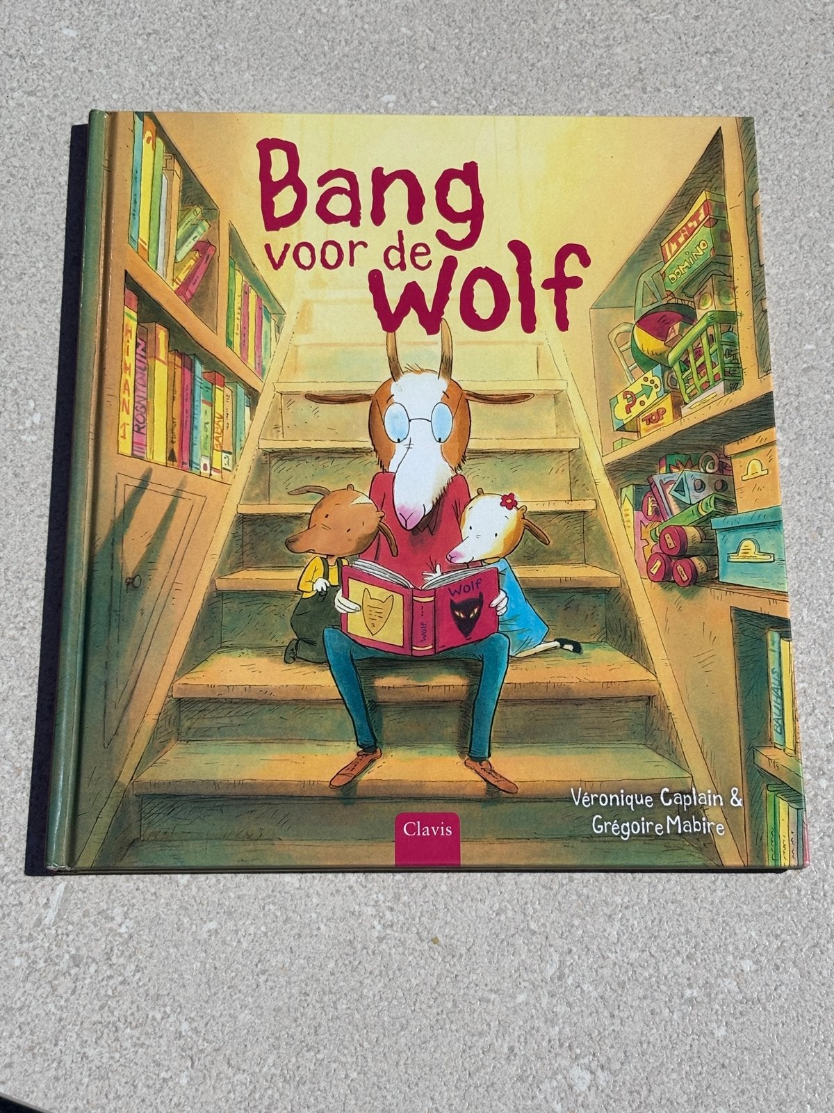 Bang voor de Wolf - Prentenboek voor Kinderen, Fictie algemeen, Jongen of Meisje, Ophalen of Verzenden, Zo goed als nieuw