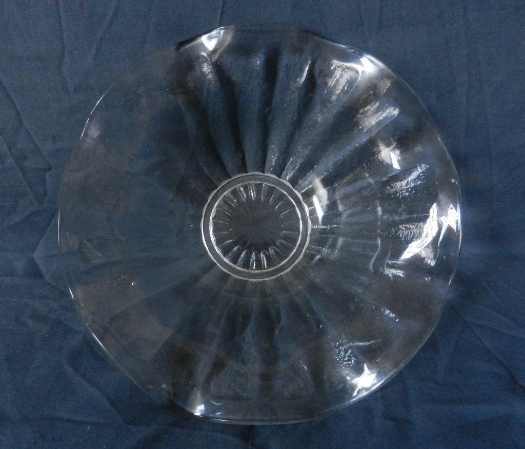 Witte glazen schaal Bambusa Maastricht WJ Rozendaal d. 27 cm, Ophalen of Verzenden