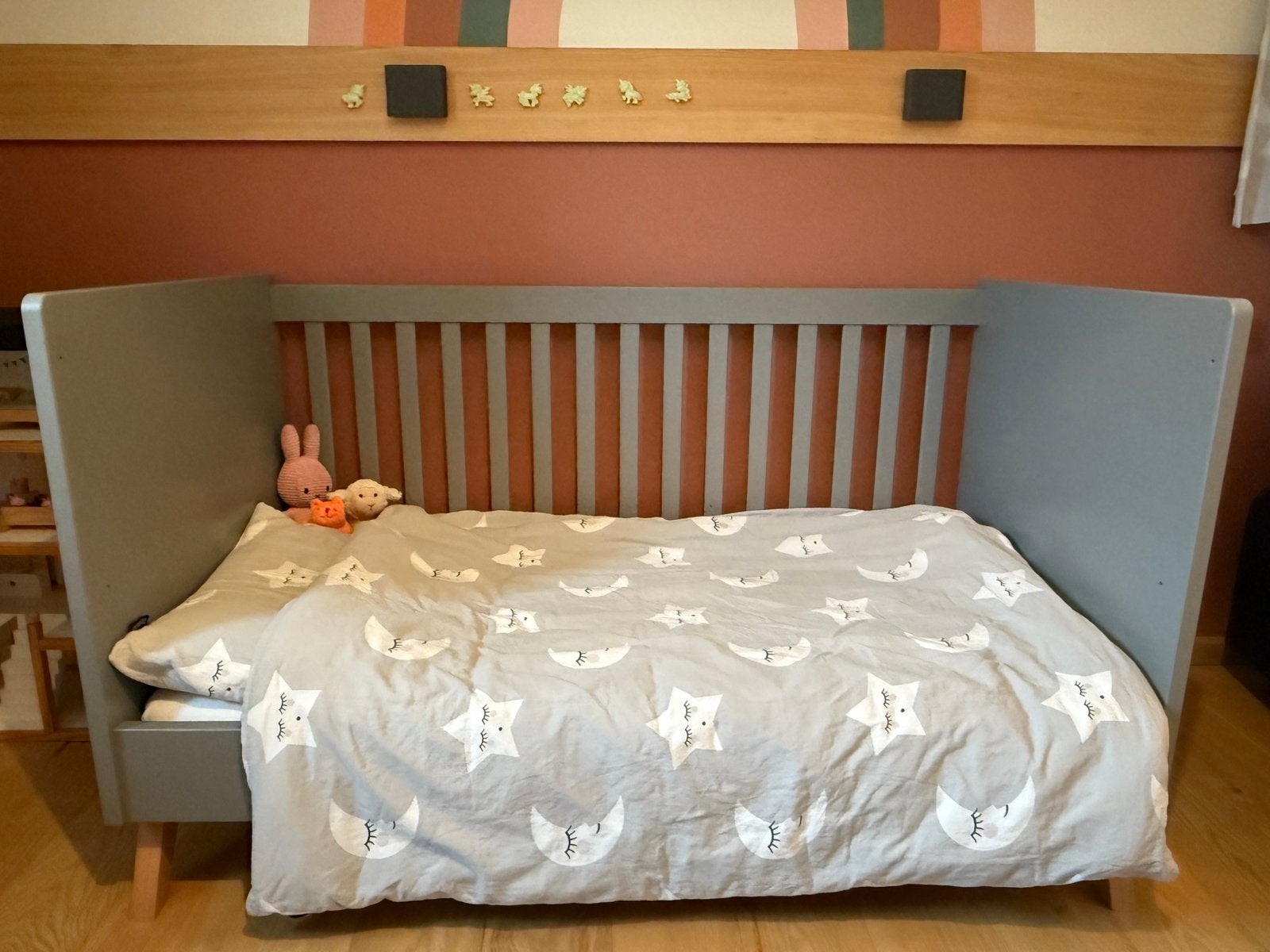 Bopita bedbank / tussenbed / ledikant, Ophalen, 70 tot 85 cm, 140 tot 160 cm, Zo goed als nieuw