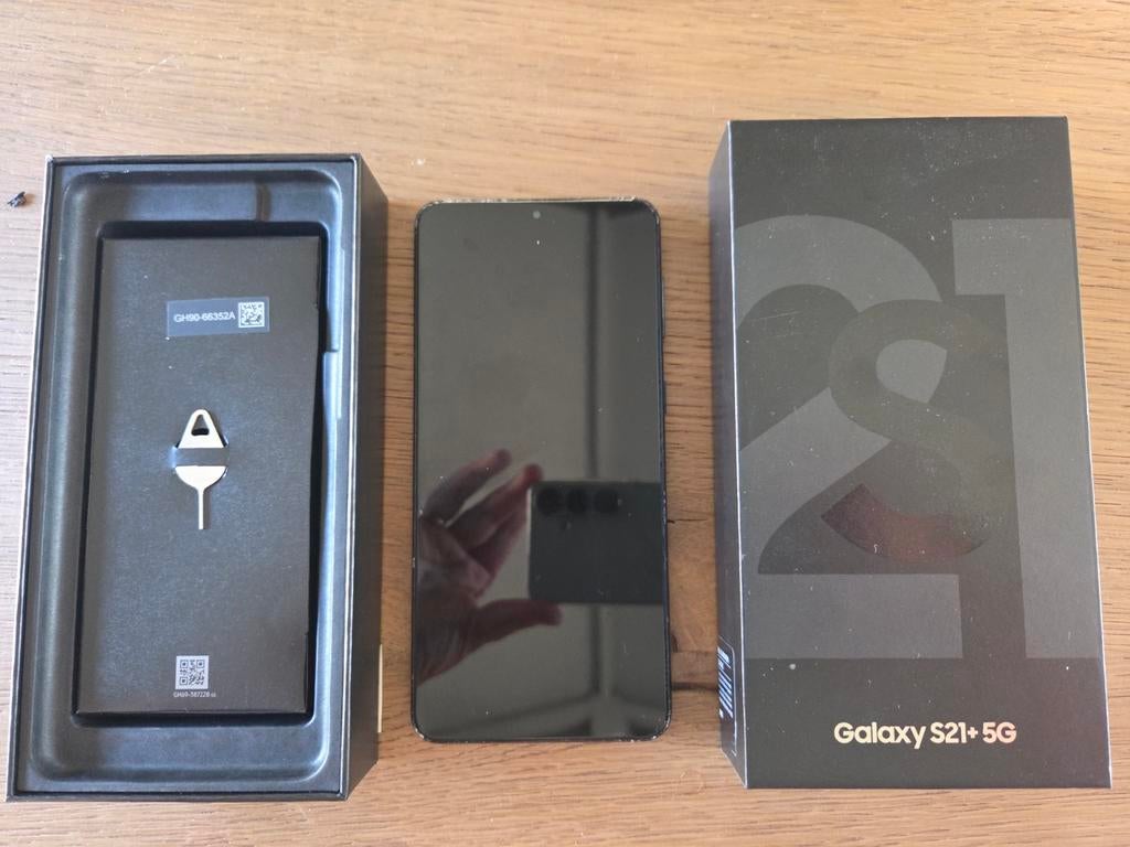 Samsung Galaxy S21 5G PLUS- Gebruikt originele verpakking, Telecommunicatie, Mobiele telefoons | Samsung, Gebruikt, Zwart, Touchscreen