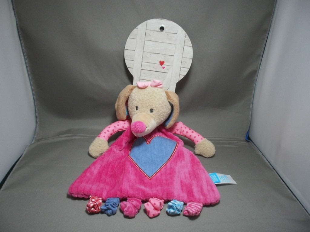 lief lifestyle hond Daisy roze velours rib stof /katoen 2x, Overige merken, Nieuw, Middelgroot (20 tot 80 cm), Hond