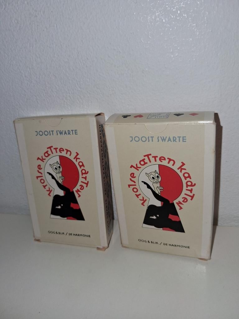Joost Swarte Katrok & Kadtrui speelkaarten (2 sets), Gebruikt, Verzenden, Onbekend, Onbekend