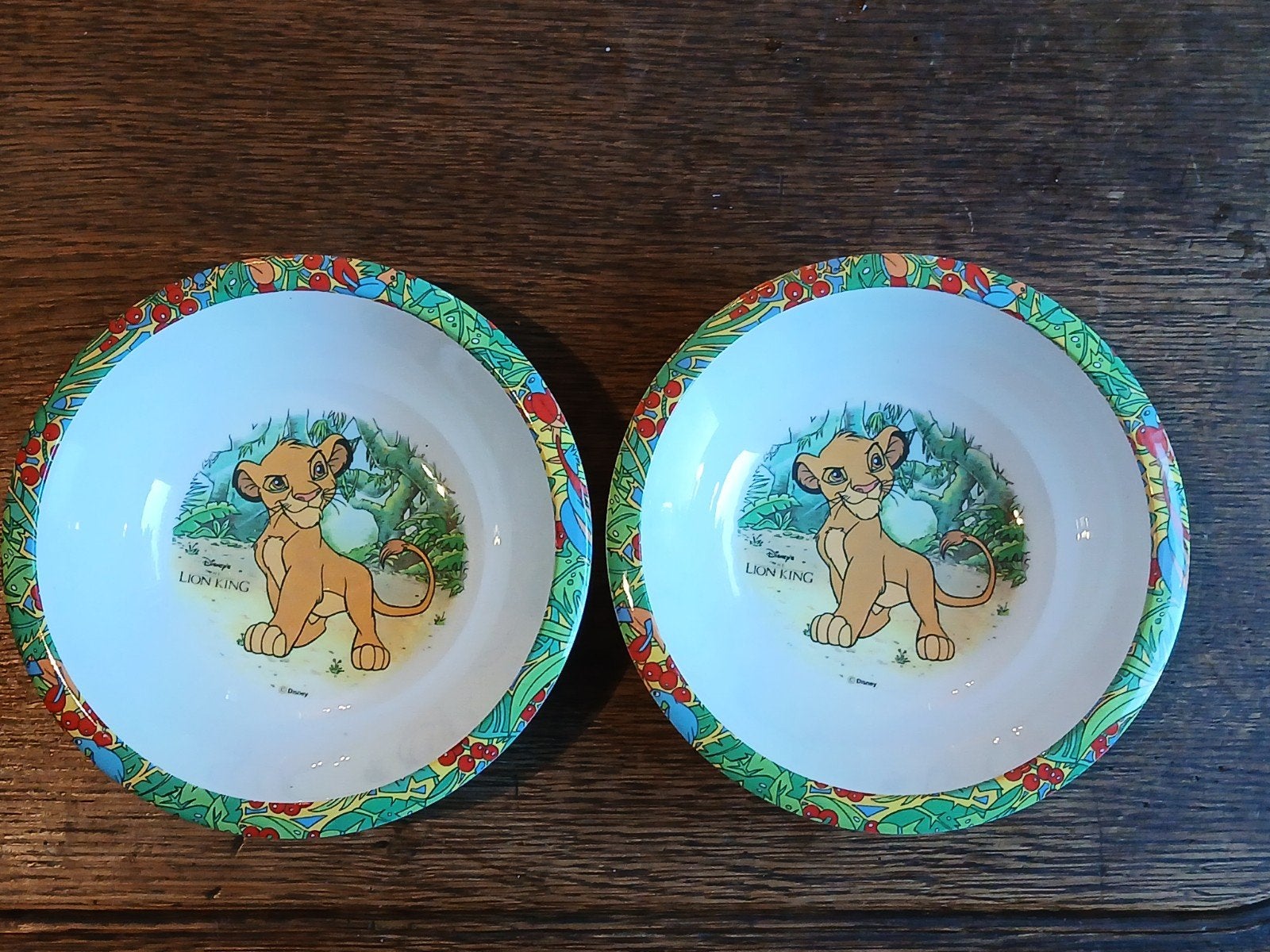 TWEE NIEUWE SIMBA SCHAALTJES.., Verzamelen, Ophalen of Verzenden, Leeuwenkoning of Jungle Boek, Nieuw, Servies