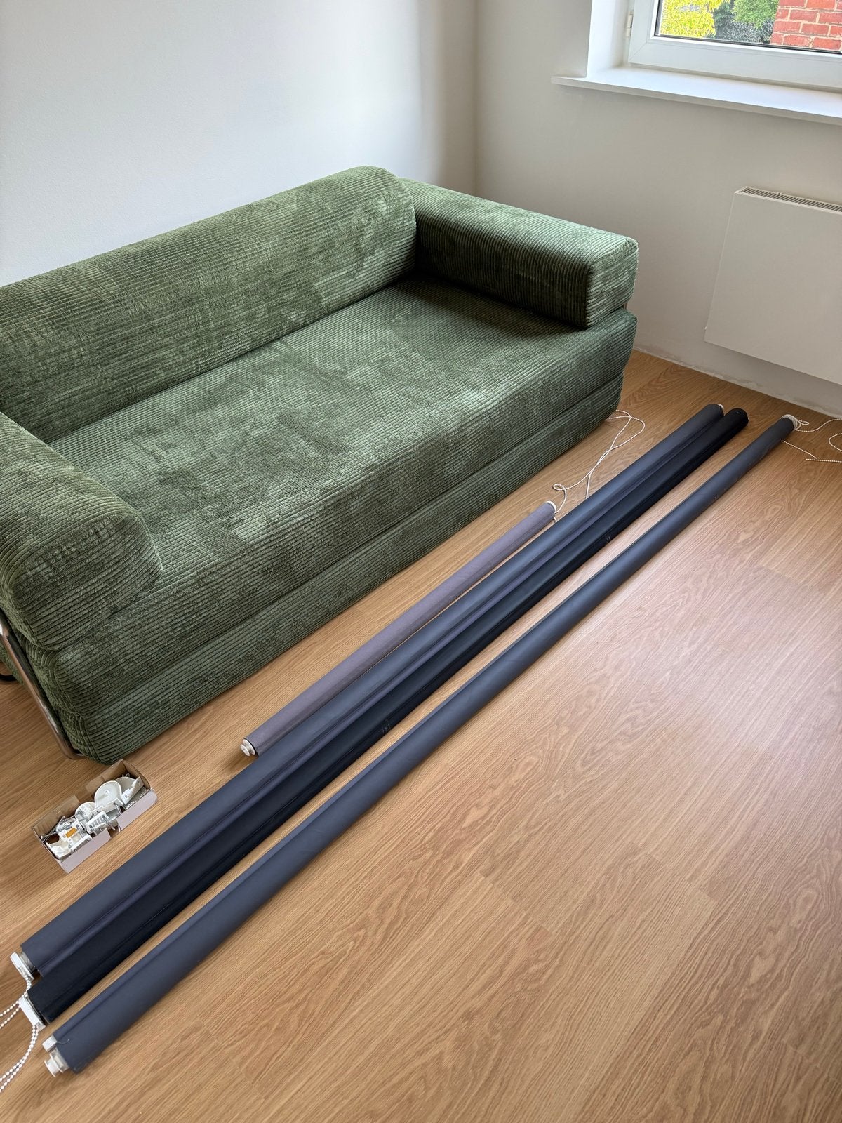 Verduisterende rolgordijnen – 4 stuks – verschillende maten, Ophalen, Inclusief montageonderdelen, Gebruikt, Rolgordijn