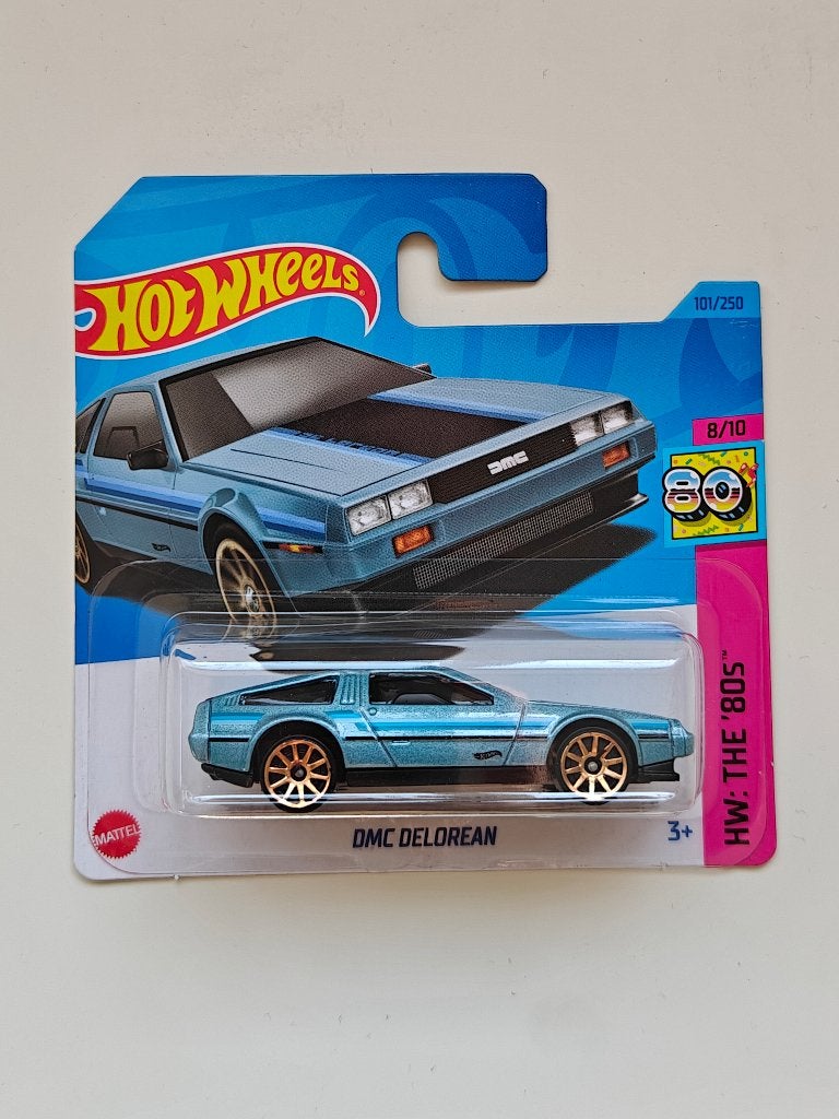 Hot Wheels DMC Delorean Blauw HW: The 80's, Ophalen of Verzenden, Nieuw, Auto