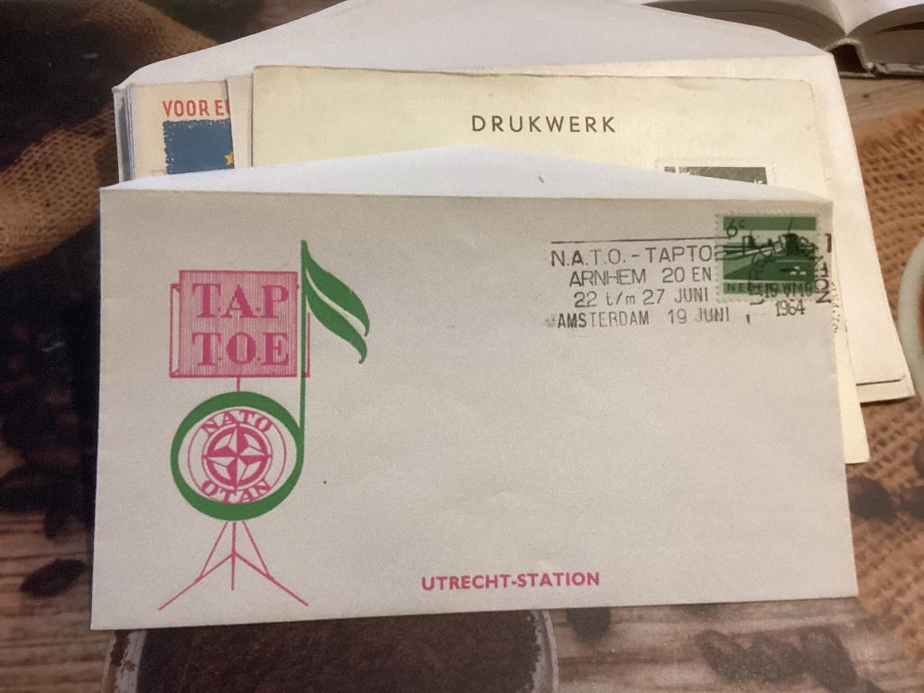 No1233 Nato taptoe Arnhem Utrecht 15-6-1964 Heb van Neder, Ophalen, Onbeschreven, Nederland