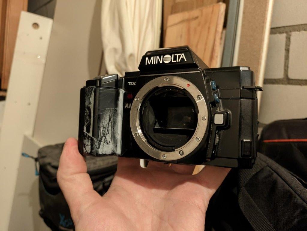 Minolta Maxxum 7000 Body film camera, Ophalen of Verzenden, Gebruikt, Spiegelreflex, Minolta