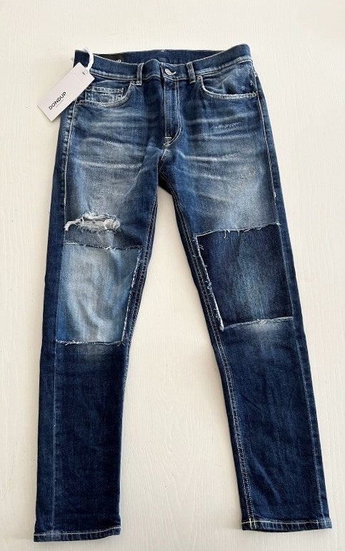 SPLINTERNIEUW Dondup Mila slim fit jeans spijkerbroek blauw, Nieuw, W28 - W29 (confectie 36), Dondup, Verzenden
