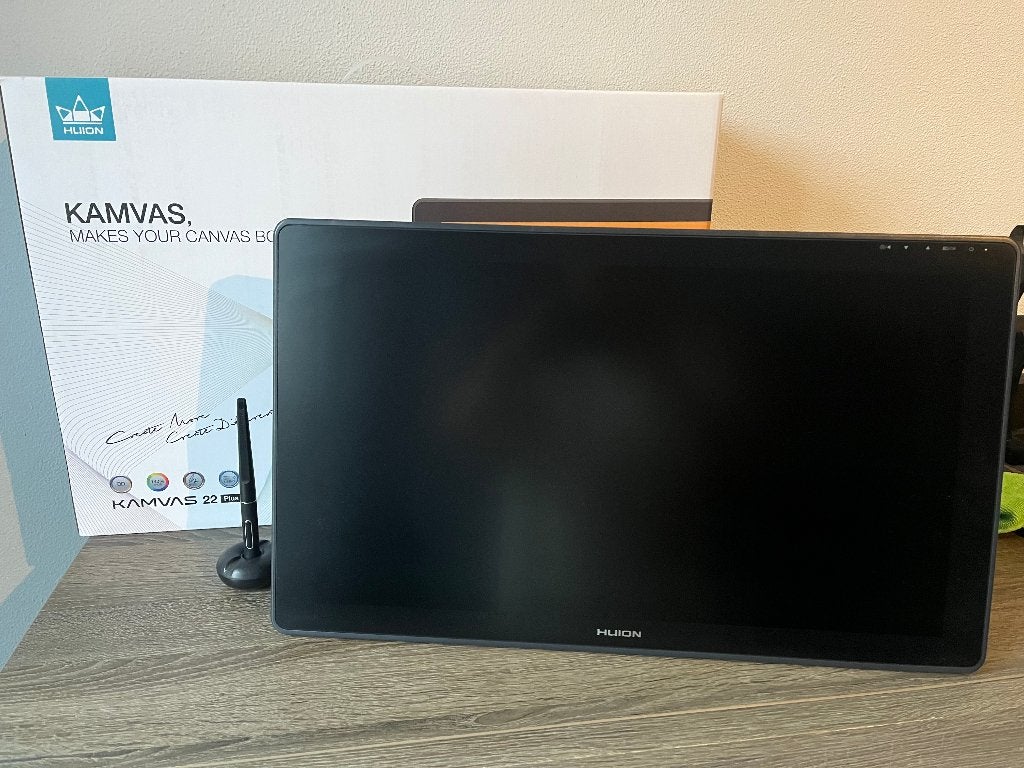 Huion Kamvas 22 Plus - Zo goed als nieuw, compleet, Computers en Software, Huion, Multi-touch, Ophalen of Verzenden, Zo goed als nieuw