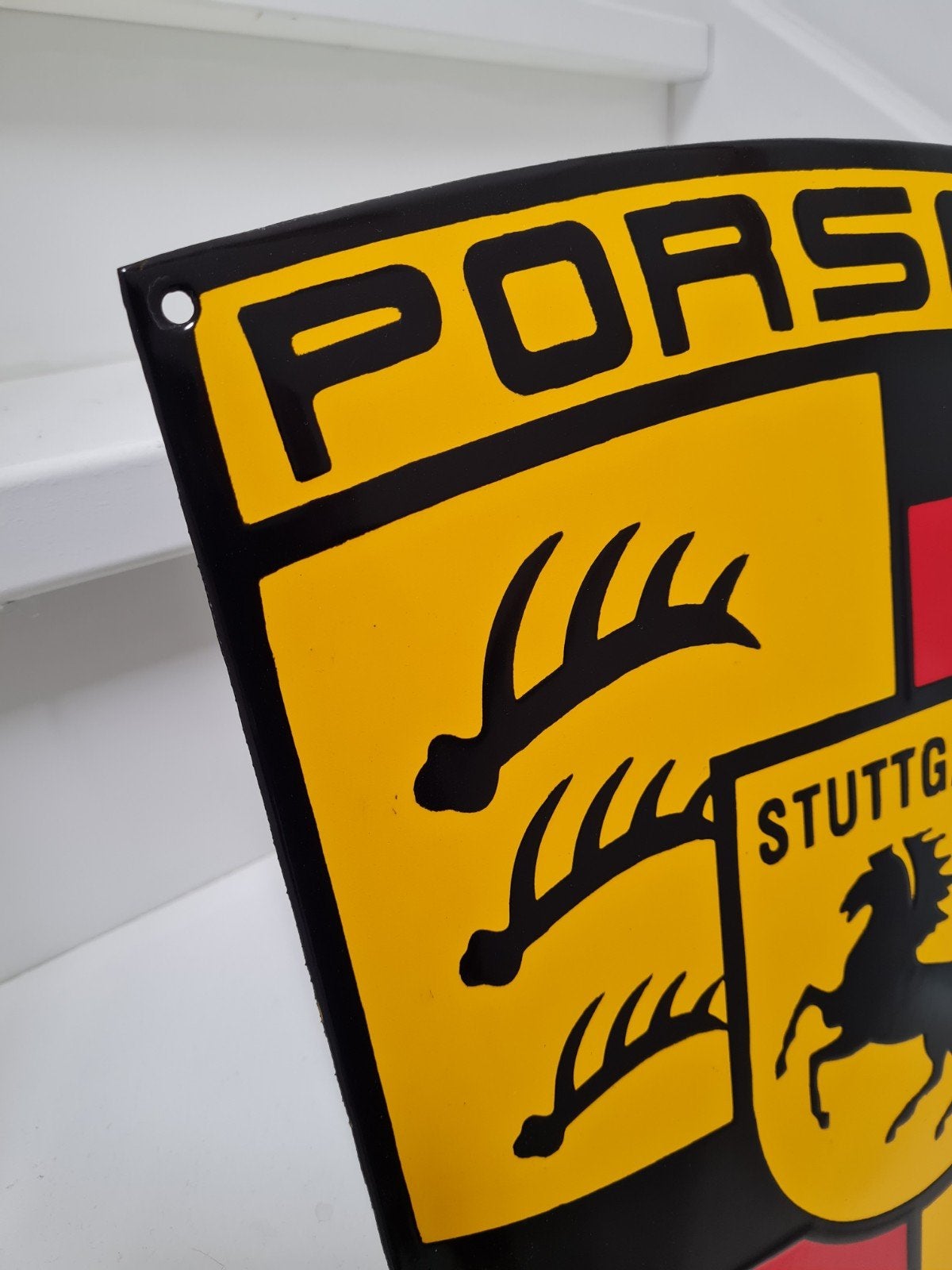 Emaille bord nieuw porsche, Ophalen of Verzenden, Nieuw, Reclamebord