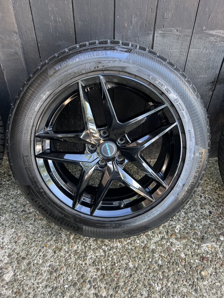 Audi q3 q5 a6 Tiguan Passat velgen 18” winterset zwart 5x112, Auto-onderdelen, Niet ingevuld, 18 inch, Banden en Velgen, Niet ingevuld