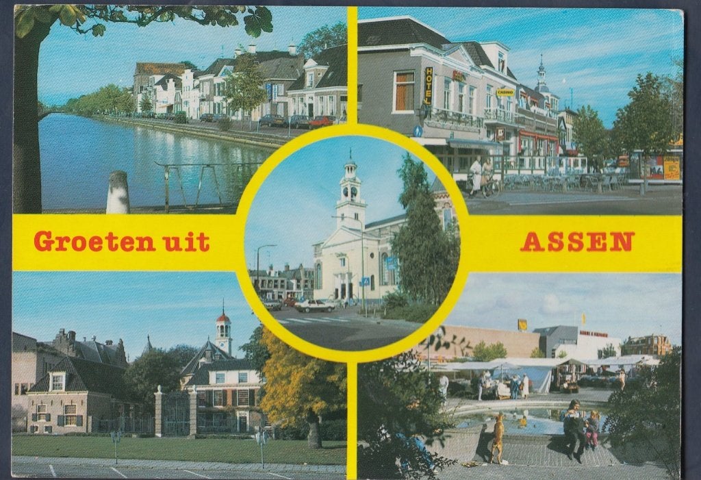 Assen 5 luik Gelopen 2003, Verzenden, Voor 1920, Gelopen, Drenthe