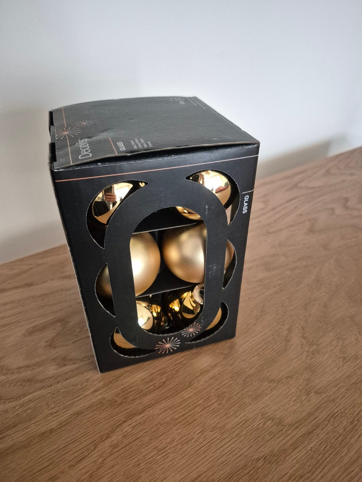 Decoris gouden kerstballen 6cm, Ophalen