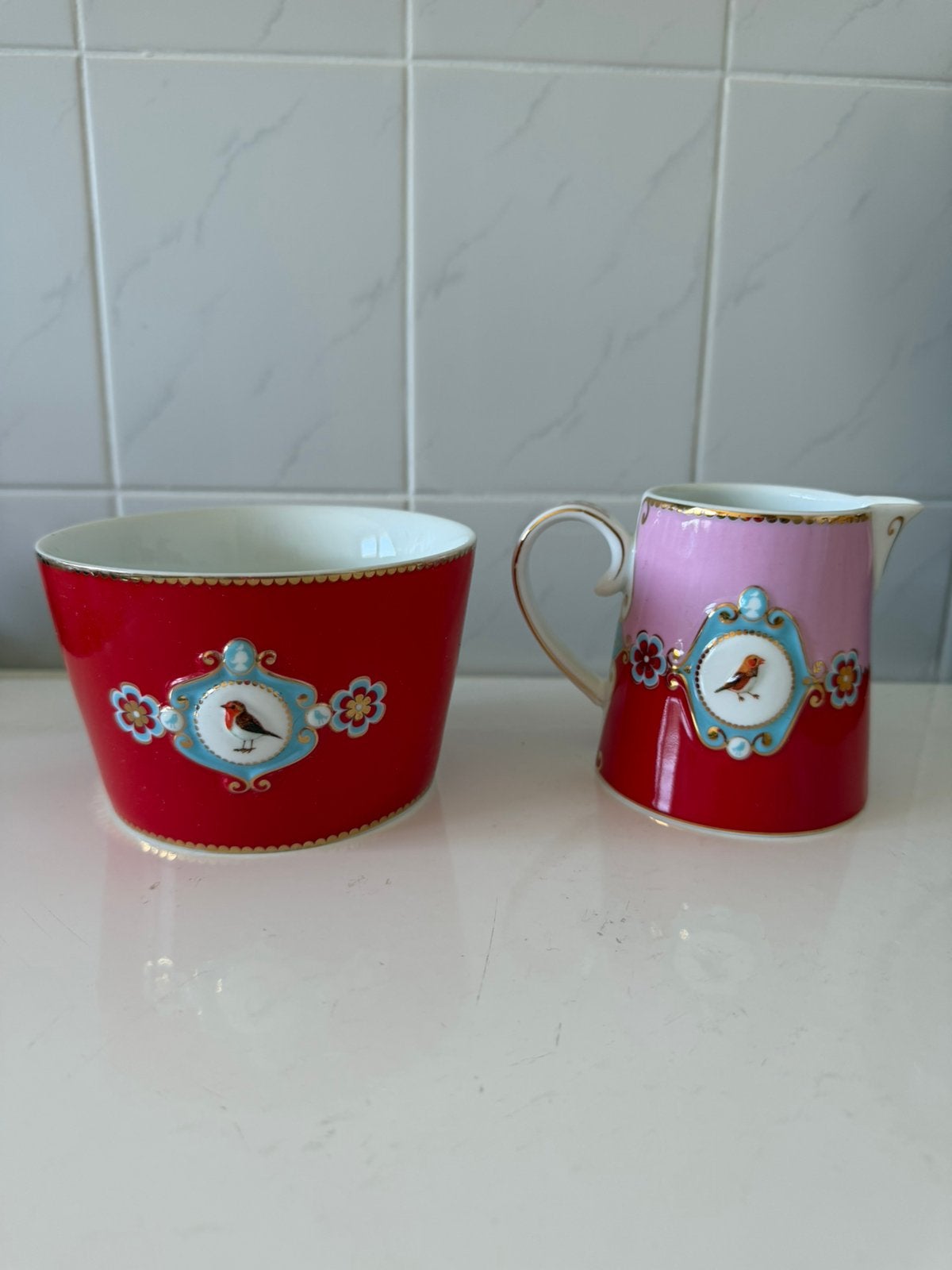 Pip studio love birds melkkan, Ophalen of Verzenden, Zo goed als nieuw, Overige stijlen, Porselein