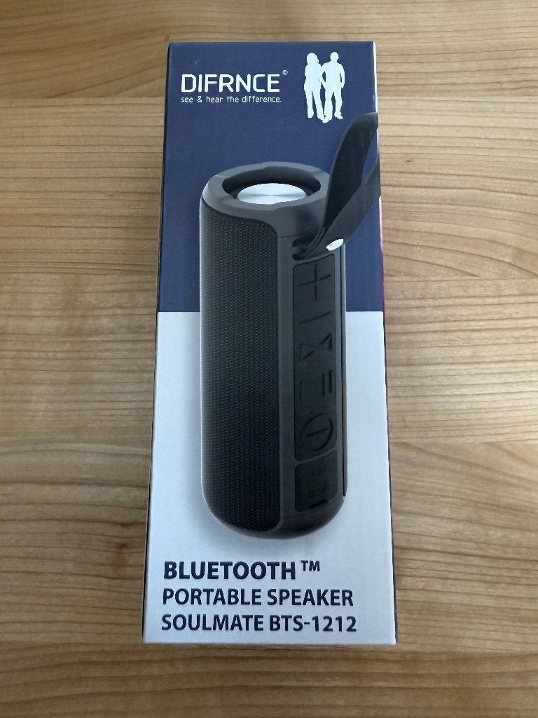 Bluetooth speaker DIFRNCE Soulmate BTS-1212 nieuw in doos, Overige merken, Eu, Eu, Overige typen