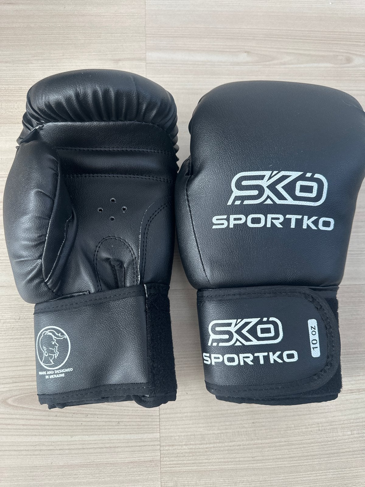 Sportko bokshandschoenen - Zwart, 10 oz, Ophalen of Verzenden, Nieuw, Bokshandschoenen