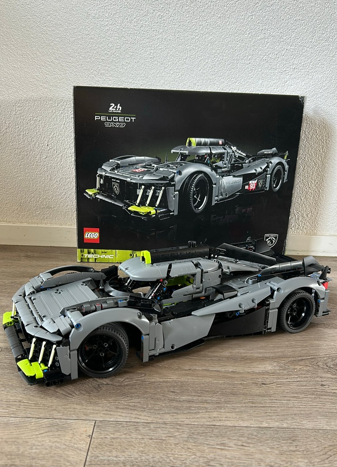 Lego technic 42156 Peugot 9x8 24h le Mans hybrid hypercar, Lego, Ophalen of Verzenden, Zo goed als nieuw, Technic