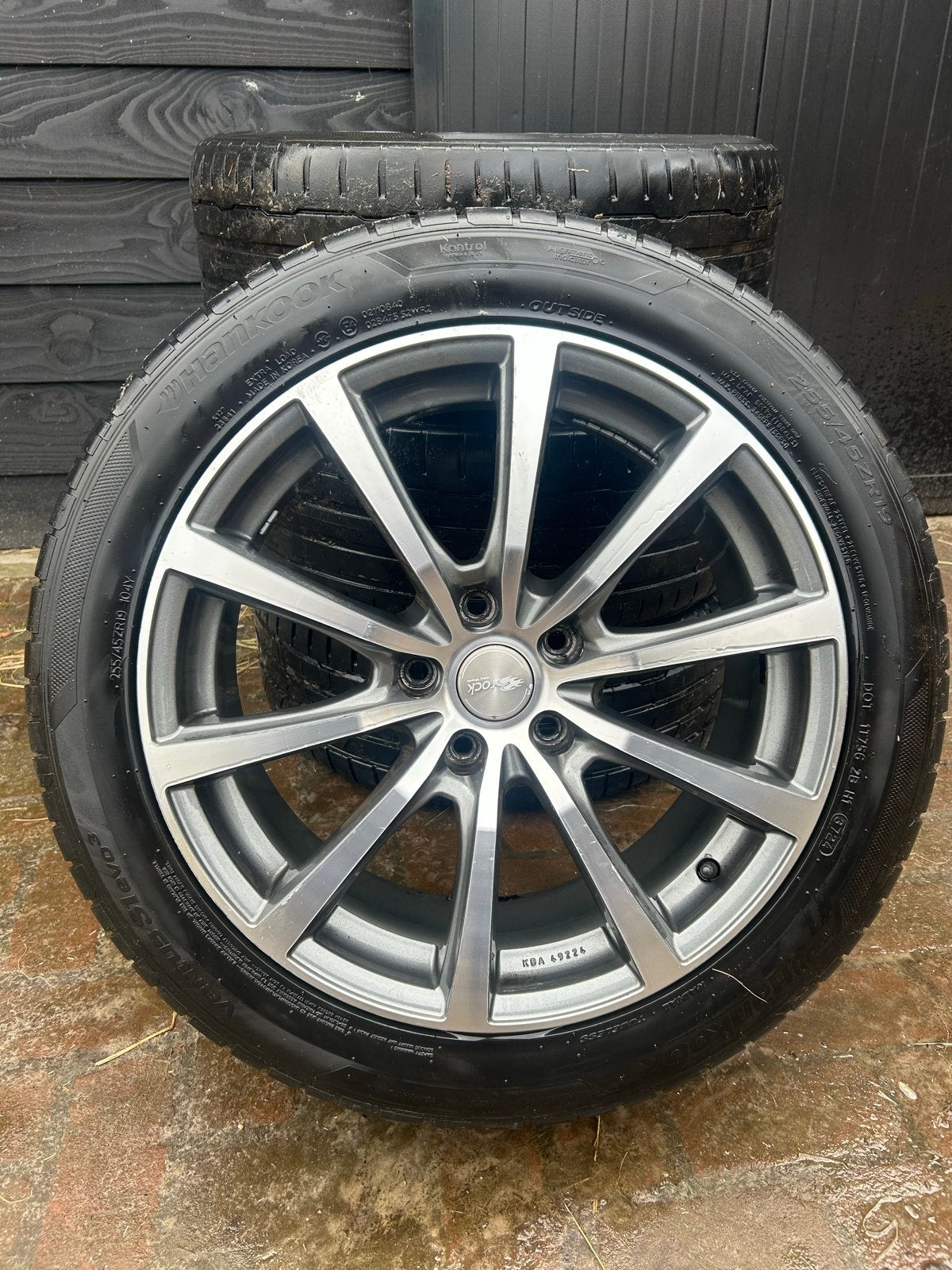 Set 19 inch lichtmetalen Rock velgen incl. Banden, Ophalen, Gebruikt, Banden en Velgen, 17 inch