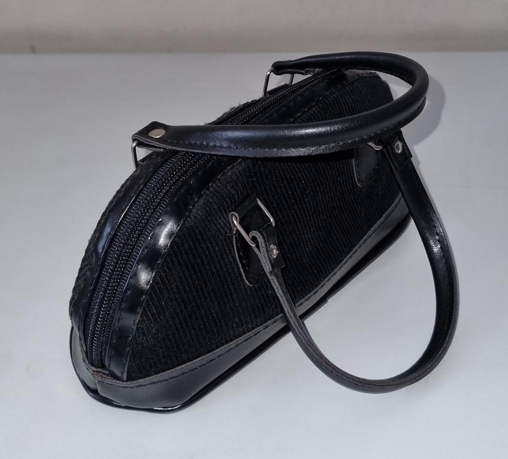 Vintage mini tasje, Ophalen of Verzenden, Zo goed als nieuw, Zwart, Avondtasje