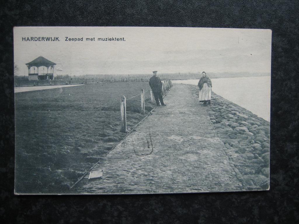 HARDERWIJK Zeepad met Muziektent 1923, Ophalen of Verzenden, 1920 tot 1940, Gelderland