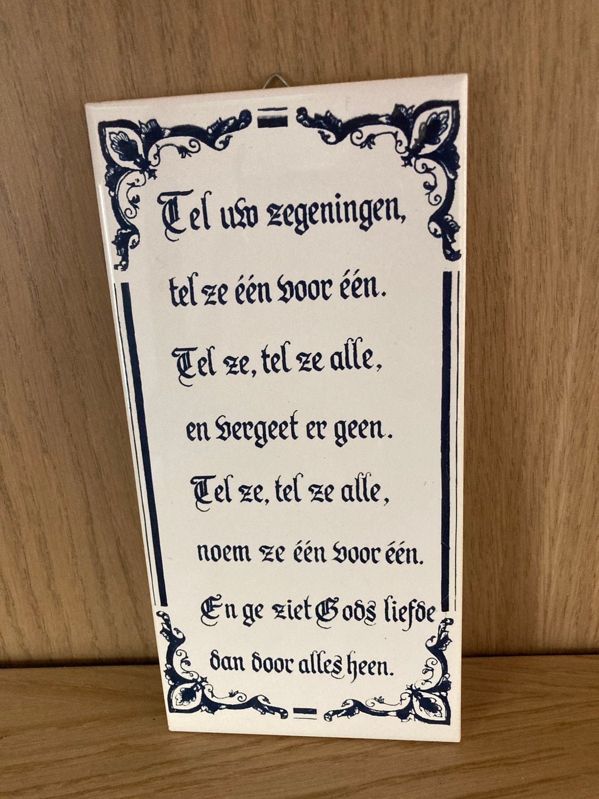 Mooie tegel met gedicht, Ophalen of Verzenden, Zo goed als nieuw
