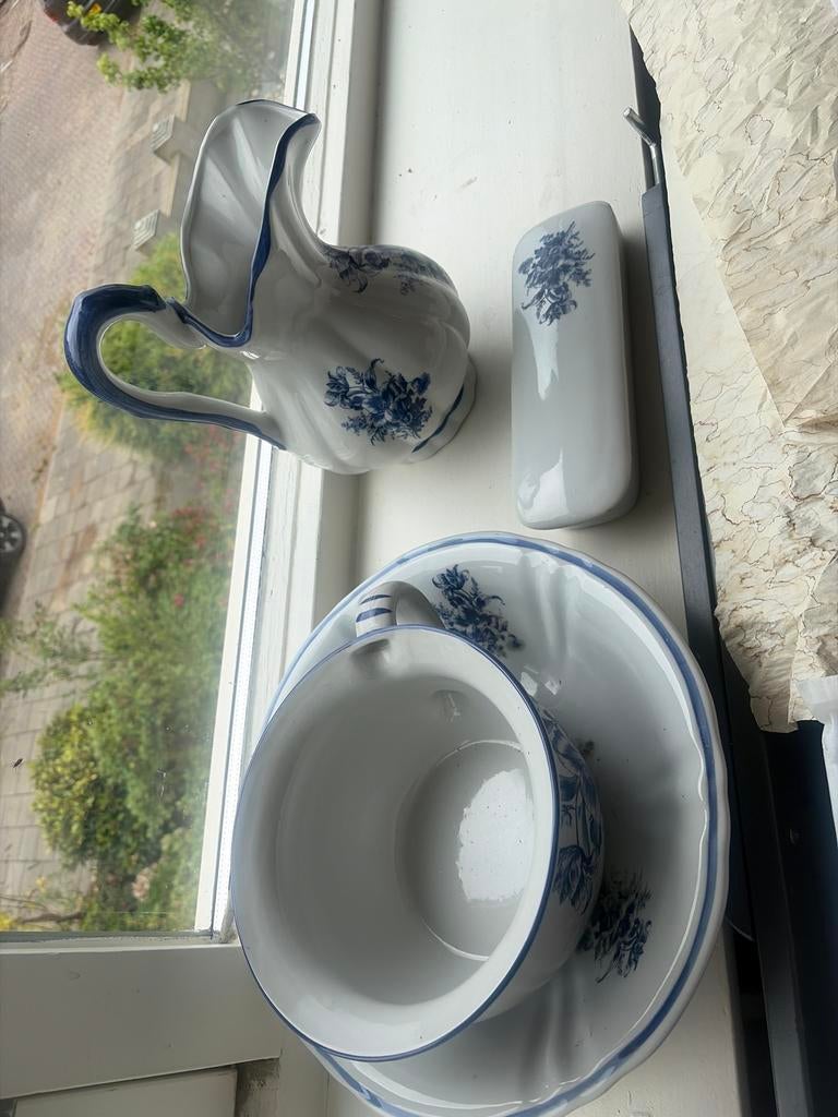 Antiek Delfts Blauw Lampetstel - Handgemaakt, Ophalen