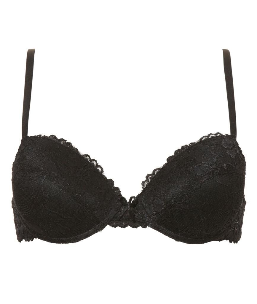 Livera voorgevormde zwarte kanten BH beha bra racerback 85C, Livera, Ophalen of Verzenden, Zwart, BH