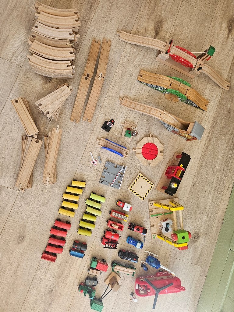 Set BRIO treinen spoor bruggen, Ophalen of Verzenden, Gebruikt