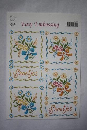10 vellen Marianne D Easy Embossing EV3315, Verzenden, Nieuw, Overige thema's, Knipvel