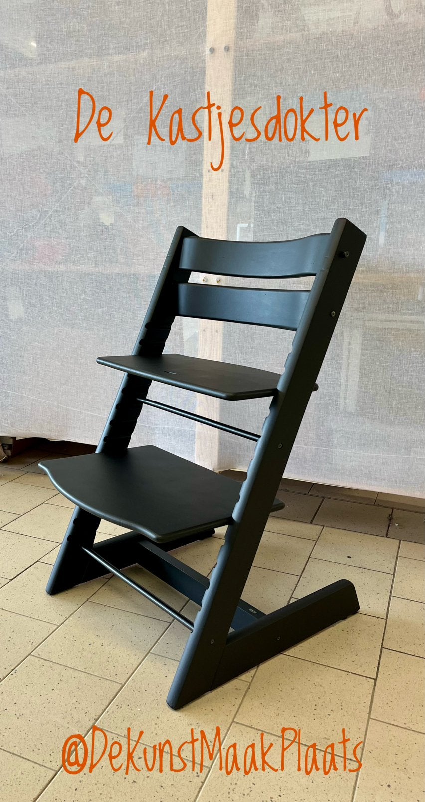 Stokke Tripp Trapp kinderstoel |pas opgeknapte meegroeistoel, Ophalen, Zo goed als nieuw, Meegroeistoel