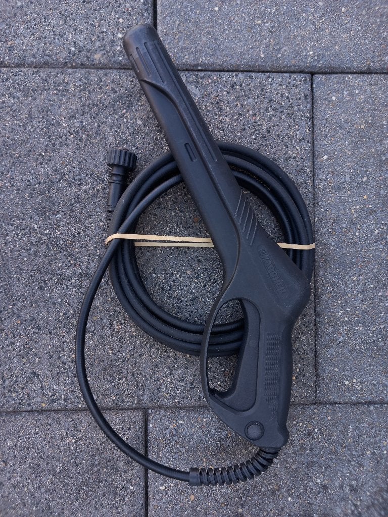 Hogedruk spuitpistool spuitlans + hogedrukslang van Kärcher., Ophalen of Verzenden, Gebruikt, Elektrisch, Kärcher