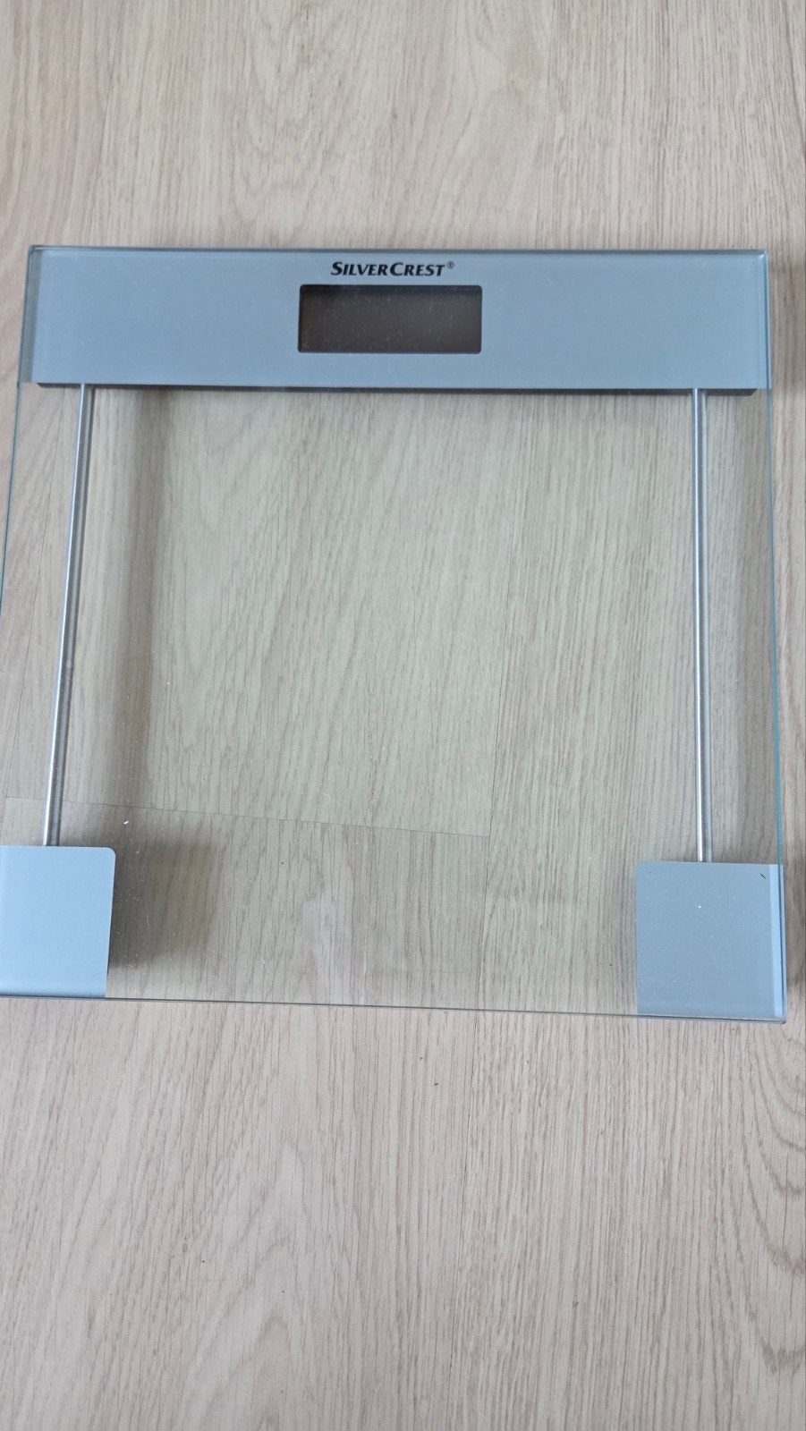 SilverCrest Personenweegschaal - Glas en RVS, Witgoed en Apparatuur, Weegschalen, Ophalen, Gebruikt, 1 tot 500 gram, 100 kg of meer