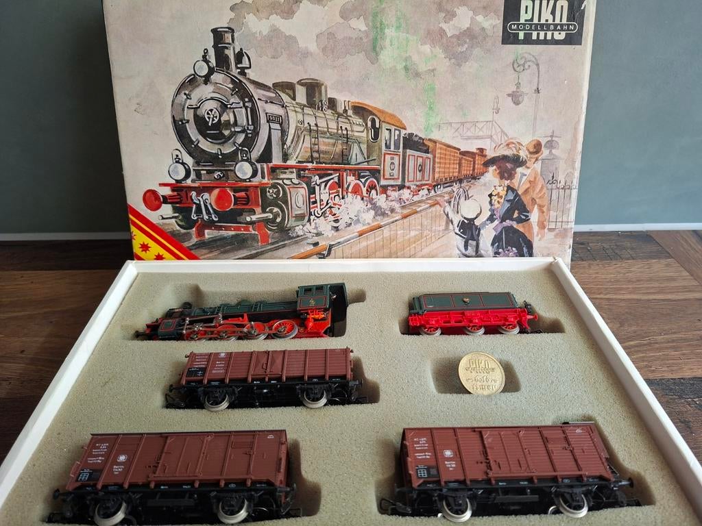 Vintage PIKO Modellbahn Startset DDR - H0 Stoomlocomotief, Hobby en Vrije tijd, Modeltreinen | H0, ., ., ., Gebruikt
