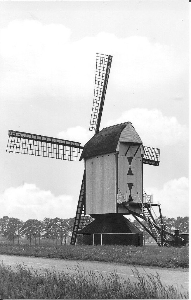 Ansichtkaart Batenburg korenmolen, foto mei 1976, Ophalen of Verzenden, 1960 tot 1980, Ongelopen, Gelderland