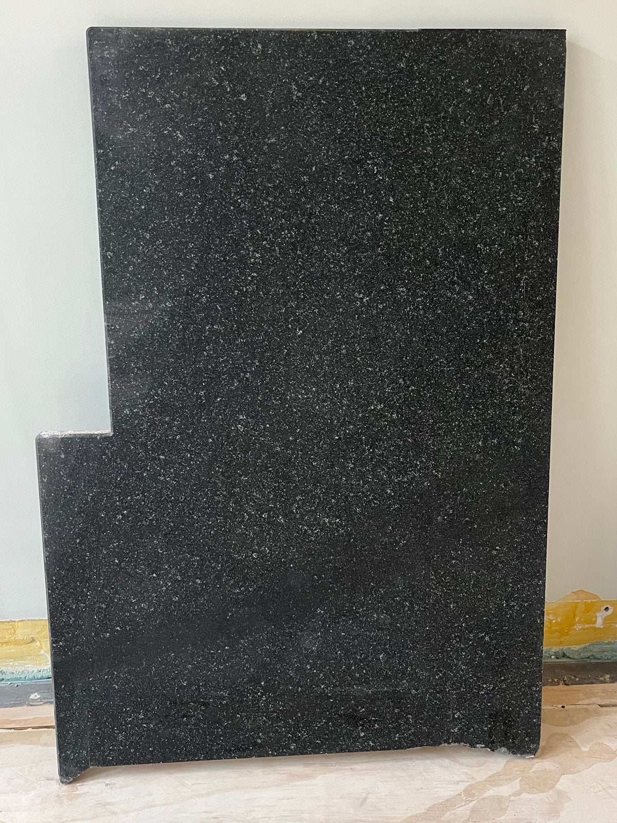 Granieten werkblad zwart 60/70 x 100x3 zwart, Ophalen, Zo goed als nieuw, Zwart, Minder dan 100 cm