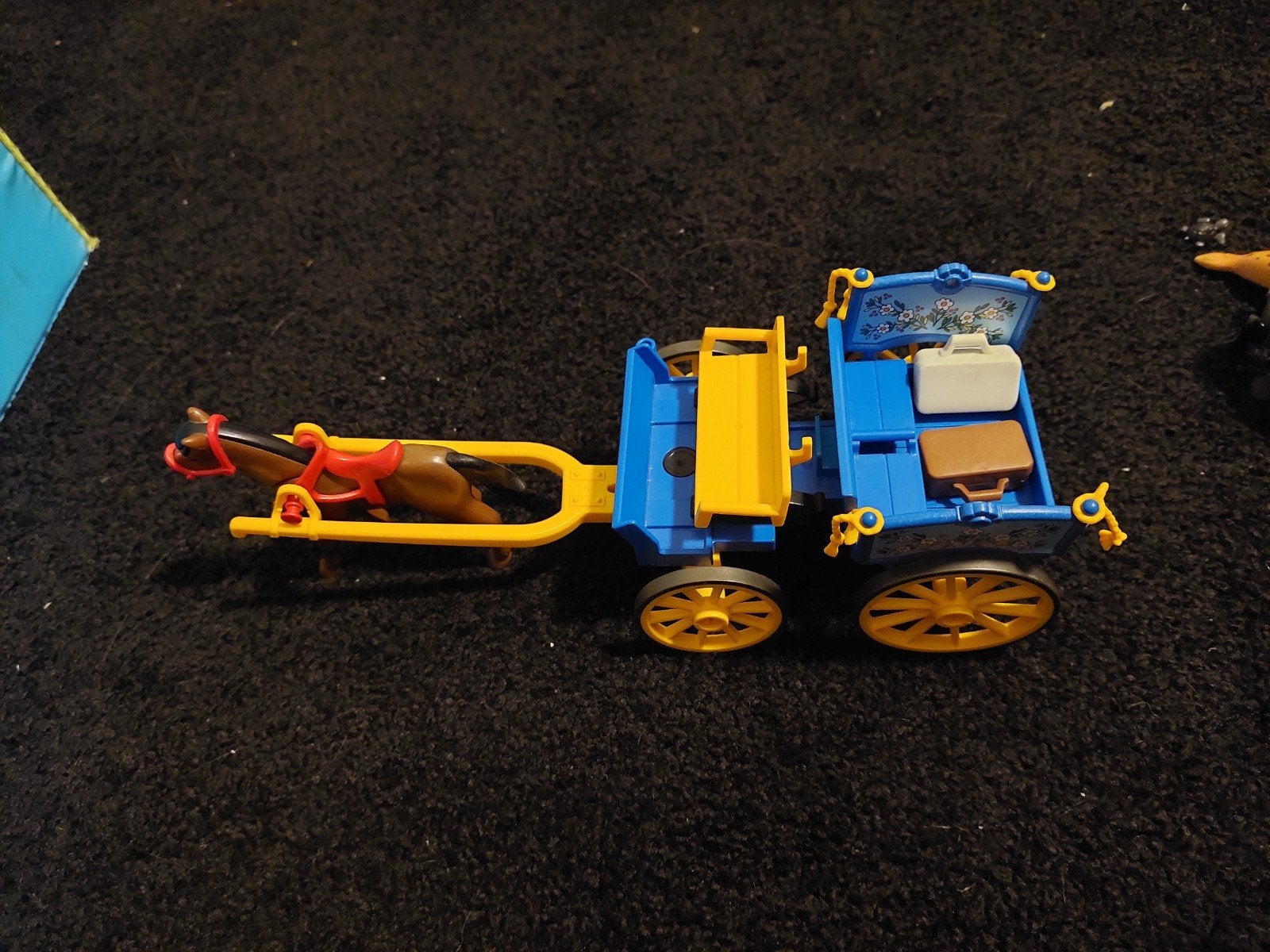 Playmobil koets met paard en accessoires, Ophalen of Verzenden, Gebruikt, Jongen of Meisje