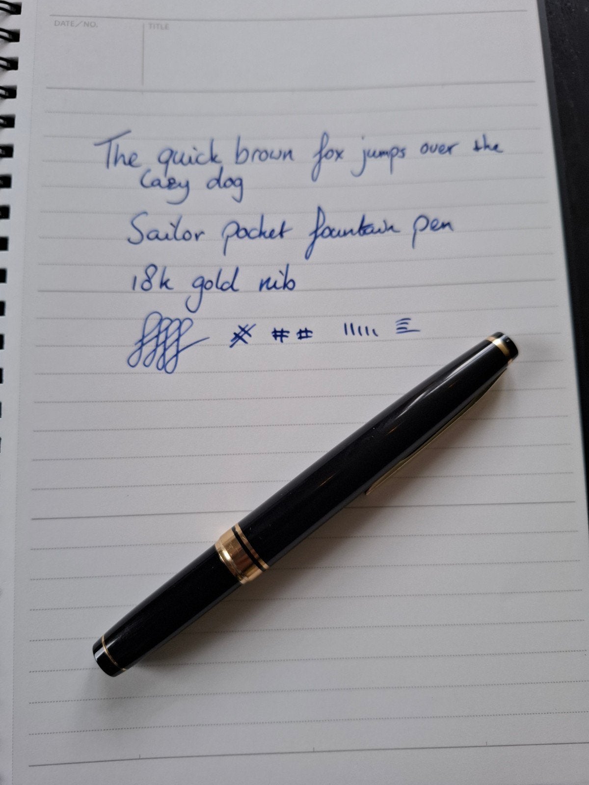 Sailor pocket vulpen. Gouden 18k nib., Verzamelen, Pennenverzamelingen, Ophalen of Verzenden, Gebruikt, Vulpen, Overige merken