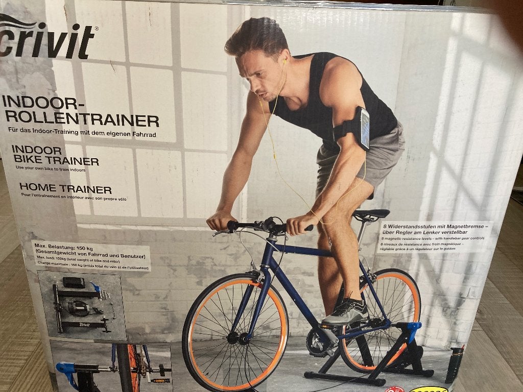 Indoor fiets trainer (Crivit), Sport en Fitness, Ophalen, Nieuw, Overige typen