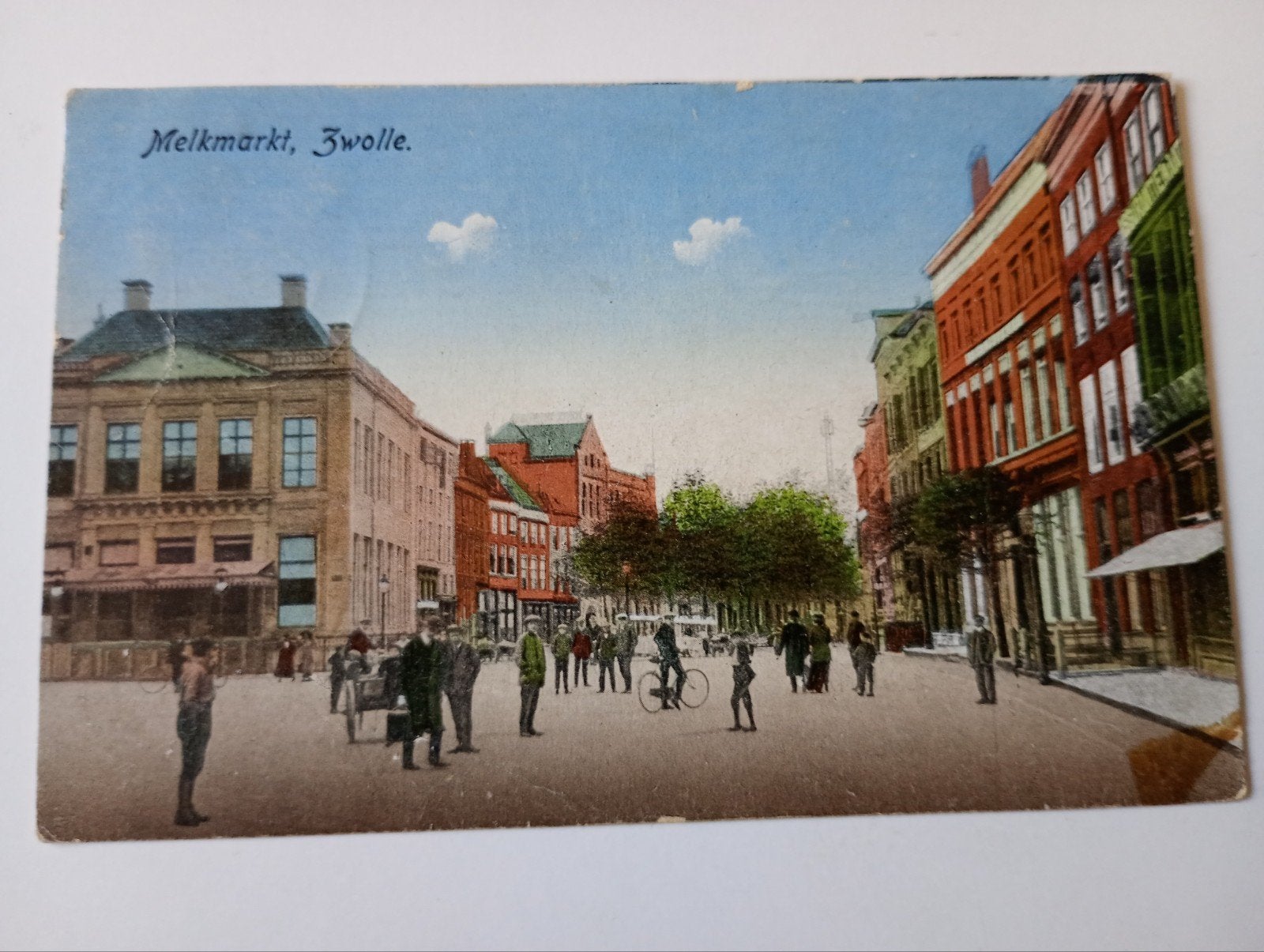 Zwolle Melkmarkt 1922, Ophalen of Verzenden, 1920 tot 1940, Gelopen, Overijssel