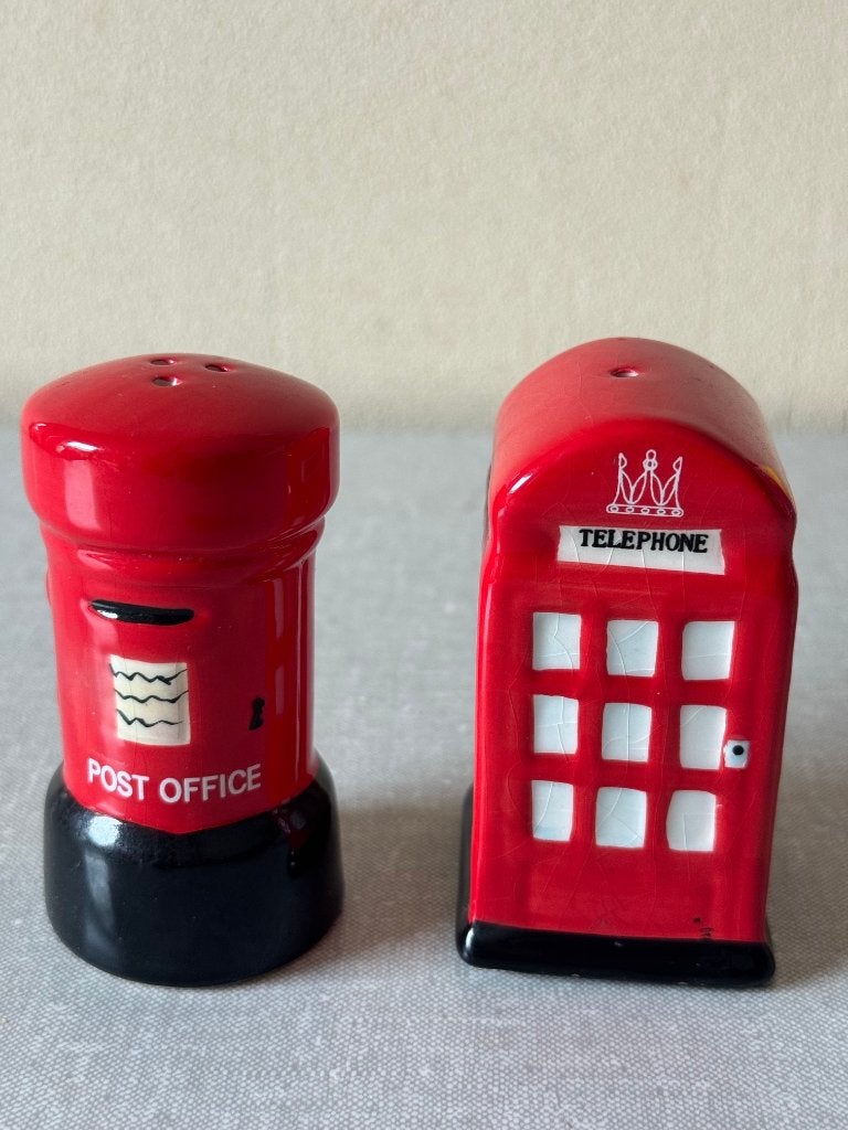 LEUK Peper en zout stelletje brievenbus en telefooncel, Ophalen of Verzenden, Zo goed als nieuw, Overige materialen, Overige typen