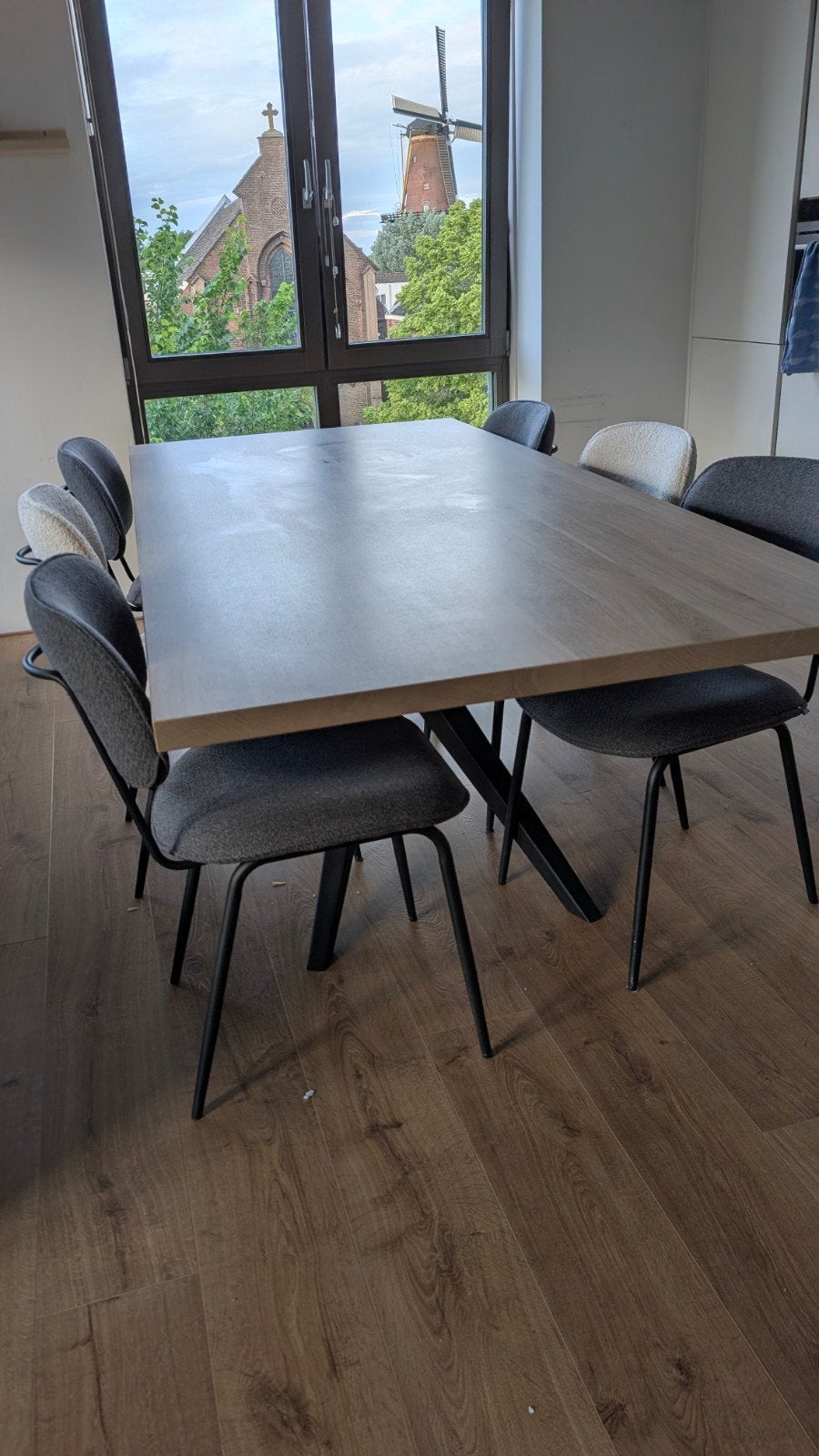 Prachtige Eettafel Mascaro 220x100 cm rechthoekig fresh oak, Overige houtsoorten, Vijf personen of meer, Rechthoekig, Modern, Robuust, Eigentijds