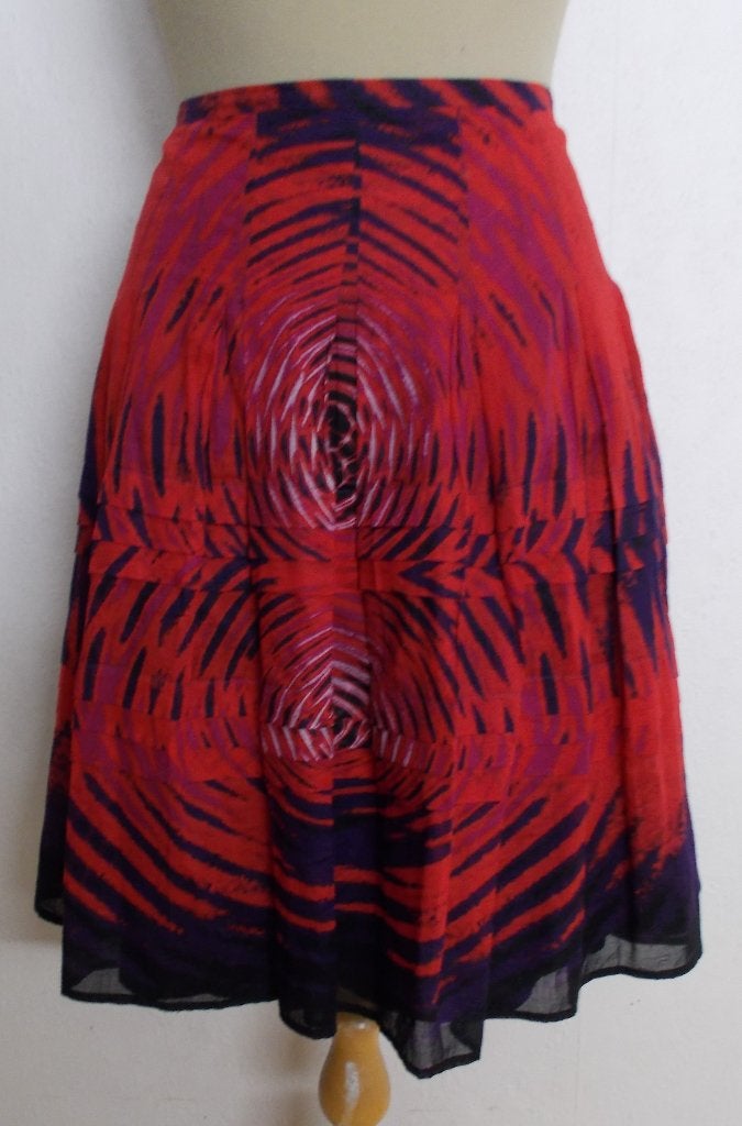 Mooie 100% katoenen kleurige print rok! 40, Kleding | Dames, Rokken, Maat 38/40 (M), Zo goed als nieuw, Knielengte, Meerkleurig