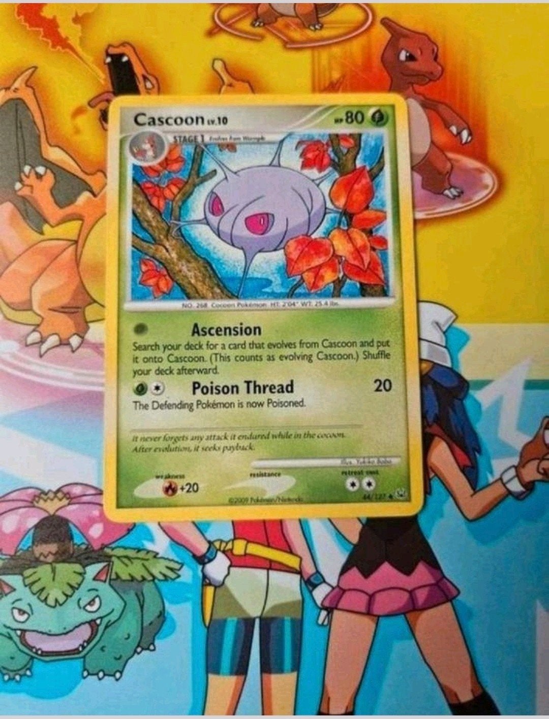Cascoon 44/127 Platinum base set pokemon kaart, Ophalen of Verzenden, Gebruikt, Losse kaart