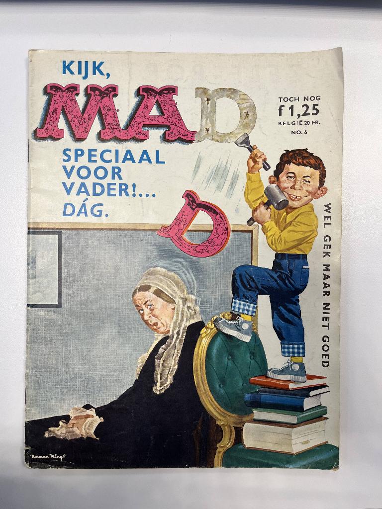Mad Magazine Nederlands no.6 -1966, Boeken, Stripboeken, Eén stripboek, Ophalen of Verzenden, Gelezen