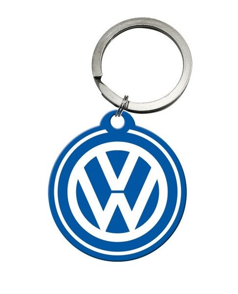 Volkswagen VW logo reclame sleutelhanger metaal keychain, Verzamelen, Ophalen of Verzenden, Nieuw, Auto's