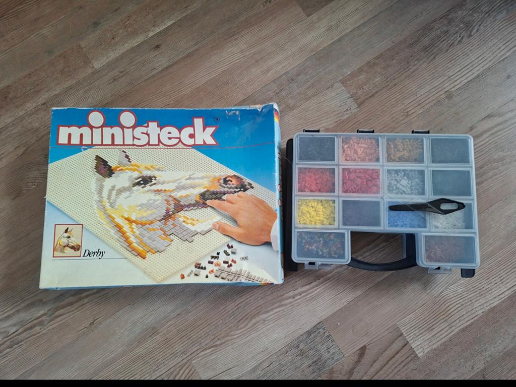 Grote Ministeck set met platen, voorbeelden en steentjes, Hobby en Vrije tijd, Ophalen of Verzenden, Gebruikt, Box-set
