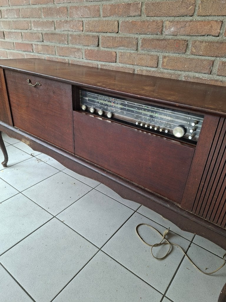 Philips vintage radiomeubel met platenspeler, Antiek en Kunst, Ophalen
