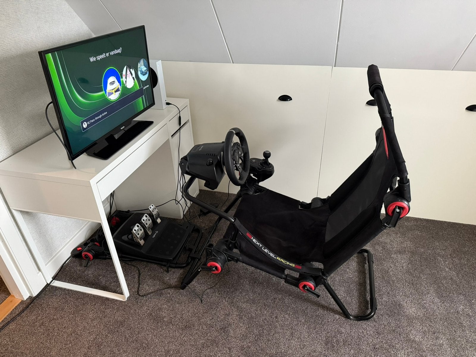 Logitech g920 met FGTlite stoel, Ophalen, Logitech, Zo goed als nieuw, Verstelbaar