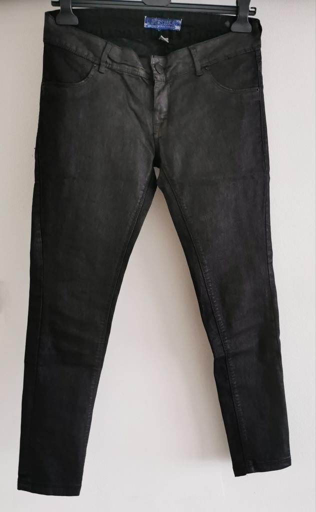 Bershka coated jeans mt. 40, Verzenden, Zwart, Nieuw, Bershka